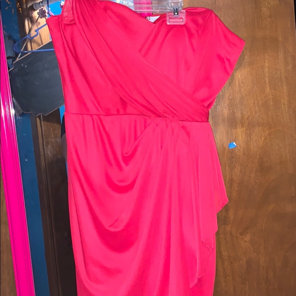 Red cocktail dress